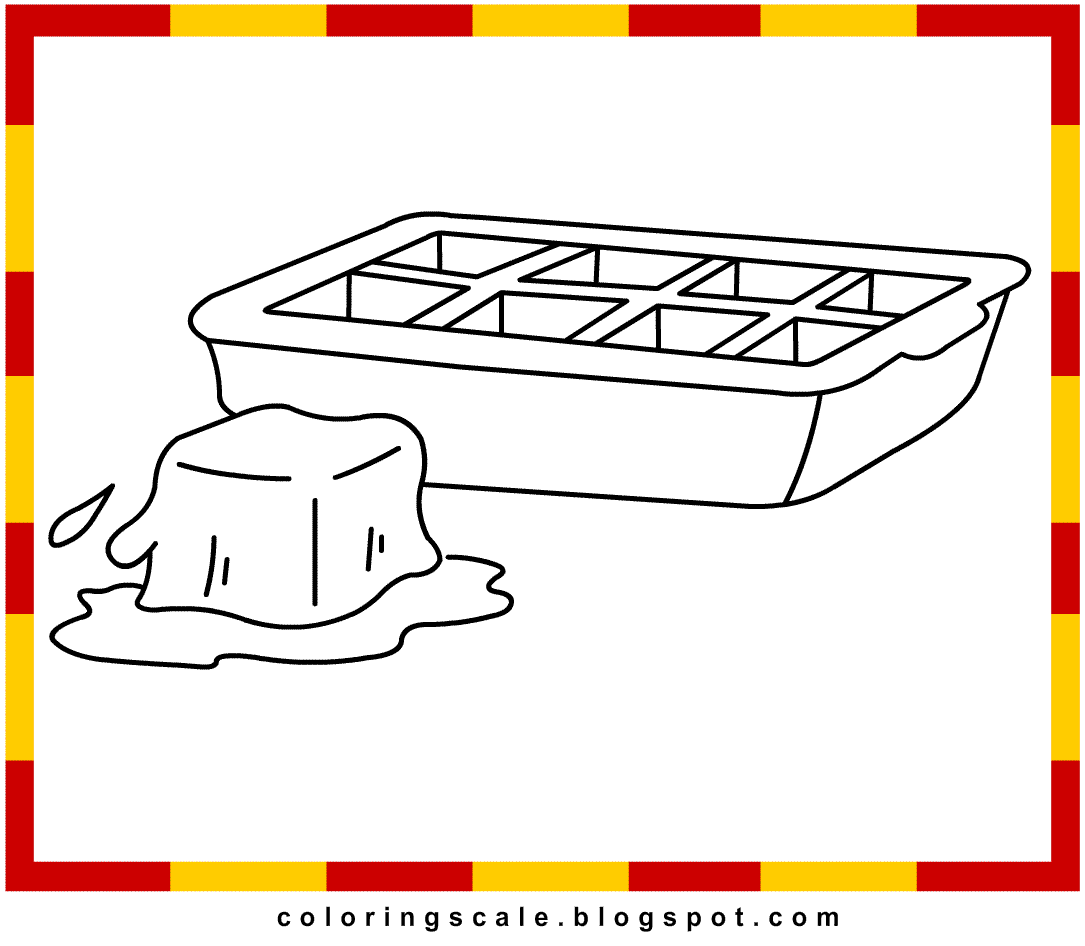 ice cube coloring pages - photo #2