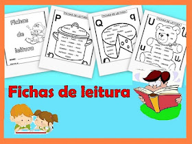 Fichas de leitura para o primeiro ano