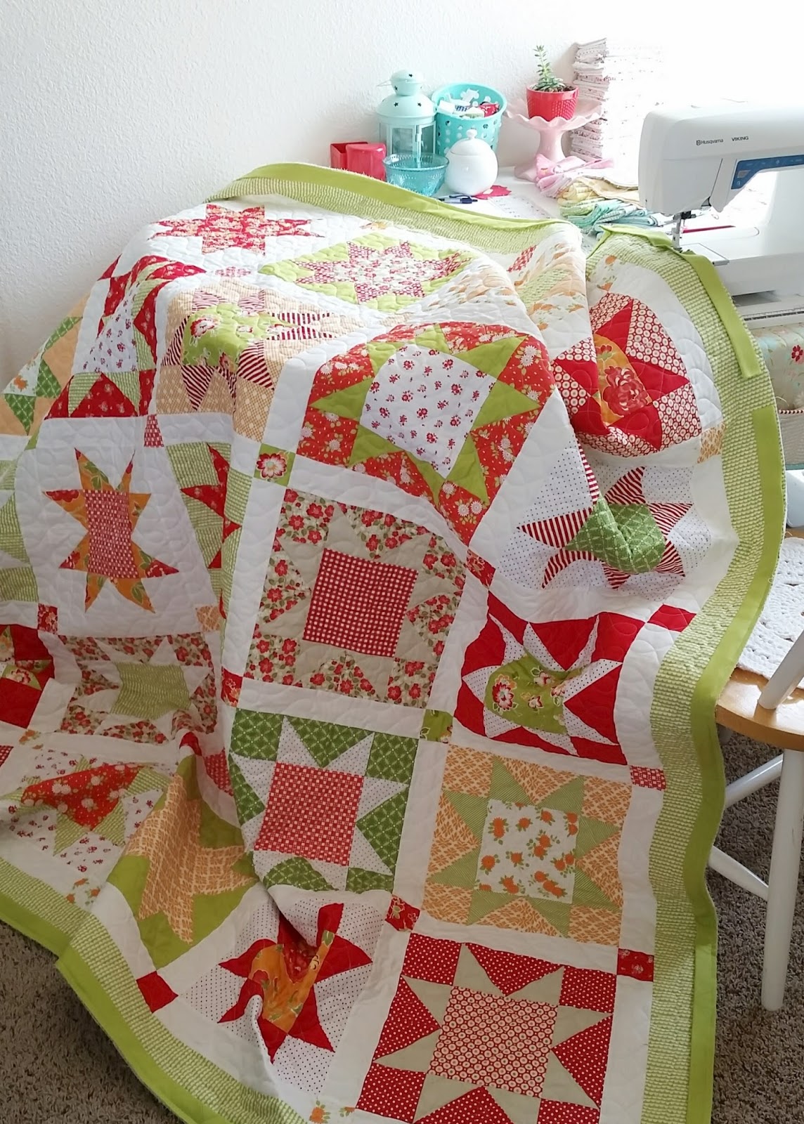 Woodberry Way Sawtooth Star Quilt