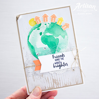 Waterfront Stamp Set with Wood Textures paper by Stampin' Up! - Susan Wong, 2018 Artisan Design Team