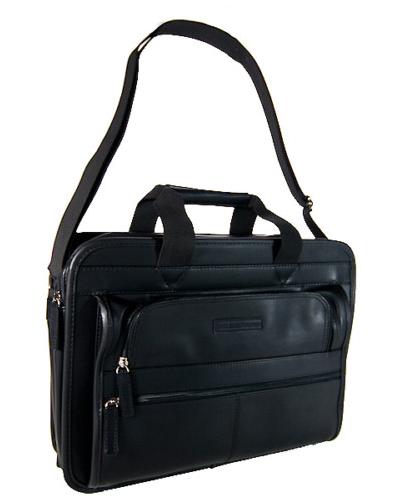 Perry Ellis Leather Laptop / Messenger Bag