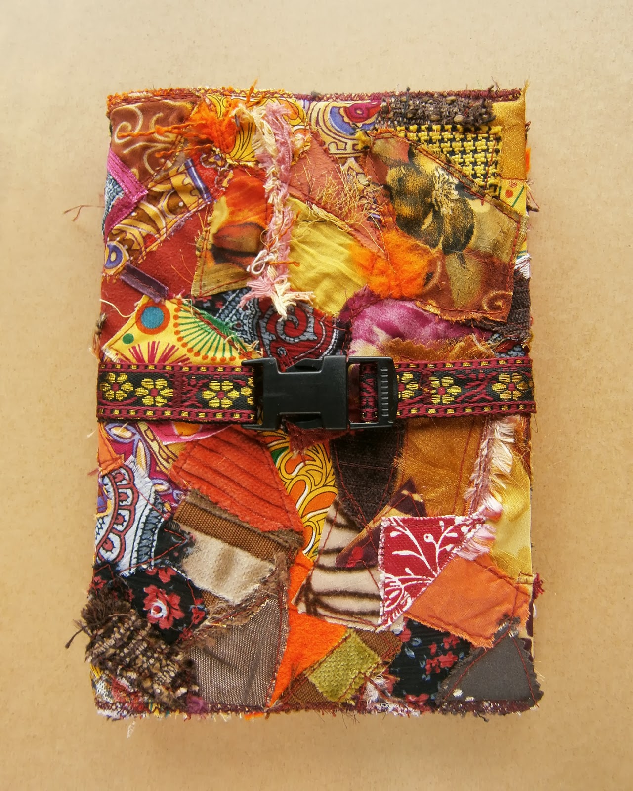 Felt by Zed Fabric Collage Notebook Cover
