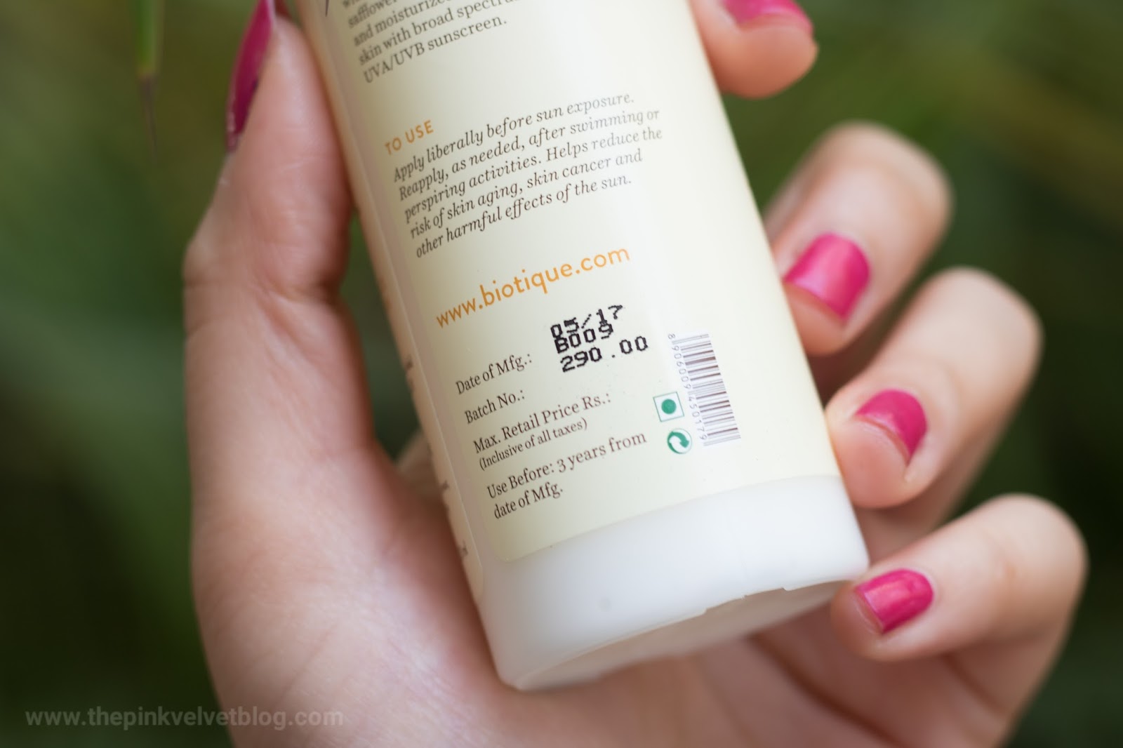 biotique sunscreen spf 30 review