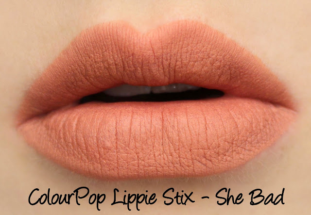 ColourPop Lippie Stix - She Bad Swatches & Review