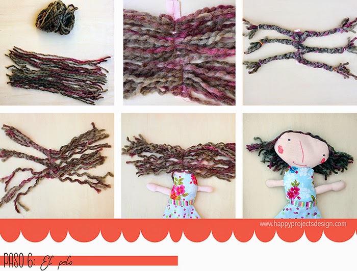 DIY muñeca de tela: el pelo DIY muñeca de tela: el pelo