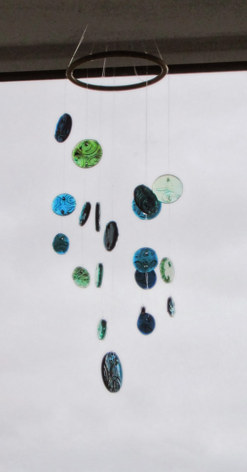 Baubles and Beads Finished pictures of my suncatcher mobile