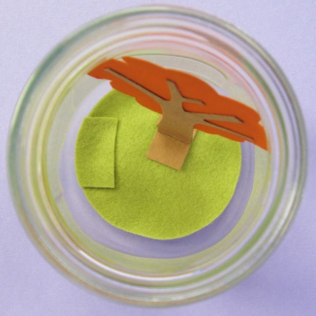 Cute Autumn Fall Scene in a Mason Jar DIY Craft Tutorial