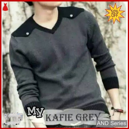 AND169 Sweater Pria Kafie Grey Murah BMGShop
