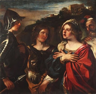 Nomes bíblicos de menina: letra P (Imagem: Abigail encontra Davi - Guercino)