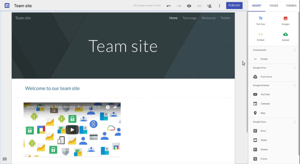 Google Workspace Updates: Copy a site in the new Google Sites