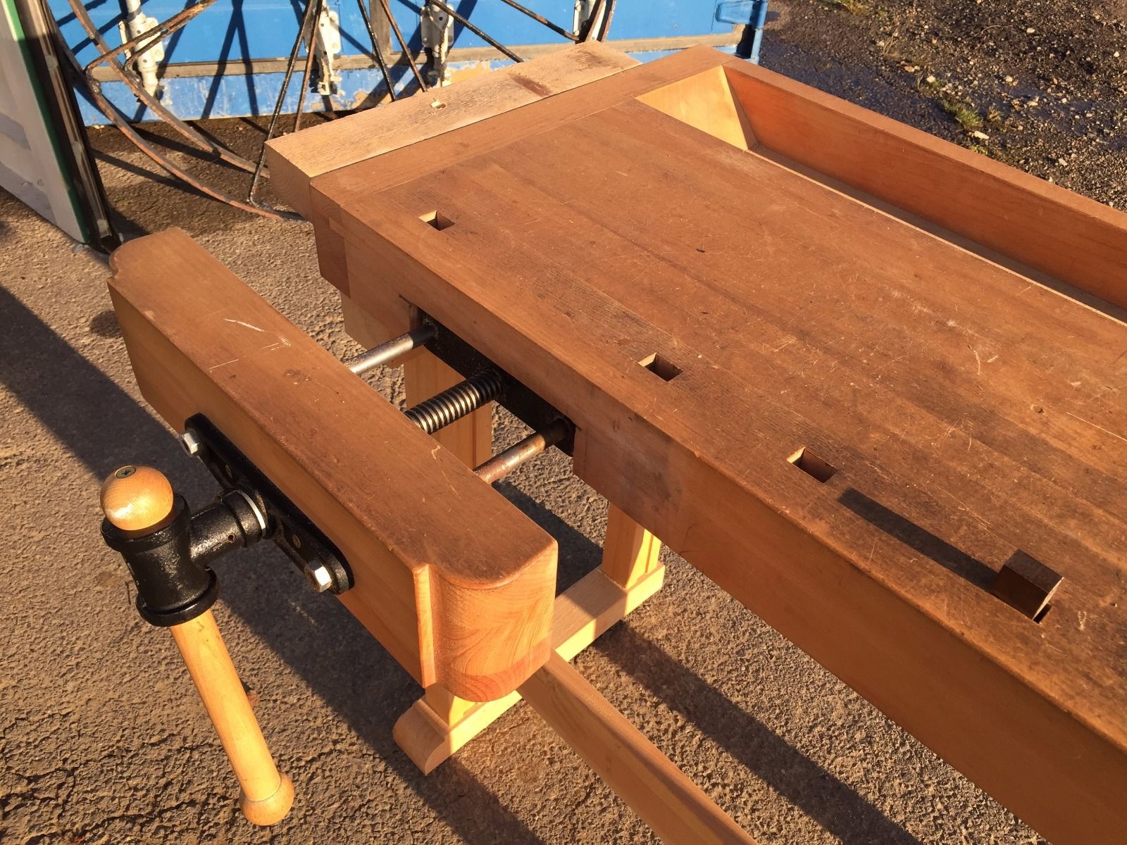 David Barron Furniture German Work Bench on E Bay