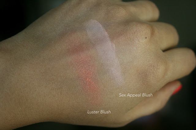 NARS Blush Refills -  Sex Appeal, Torrid, Luster, Amour Swatches