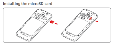Installing the microSD card