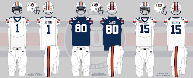 Auburn football 2016 2017 uniforms