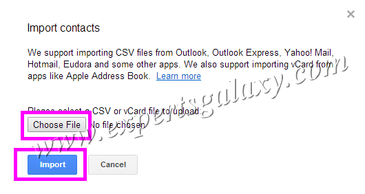 Import Mobile Phone Contacts