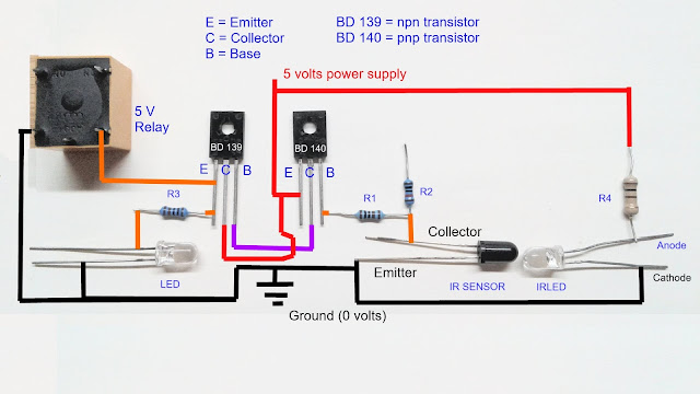 Infrared proximity sensor circuit diagram