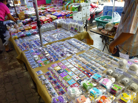 Souvenirs for sale in Mae Sai, Thailand