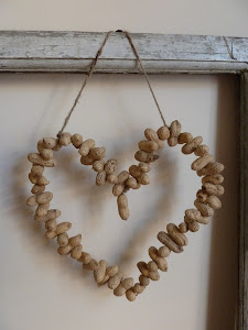 Peanut heart wreath
