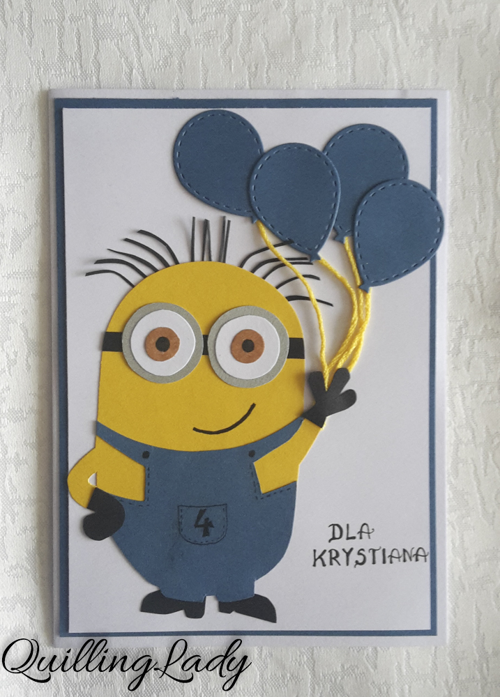 Quilling Lady: Minion birthday card