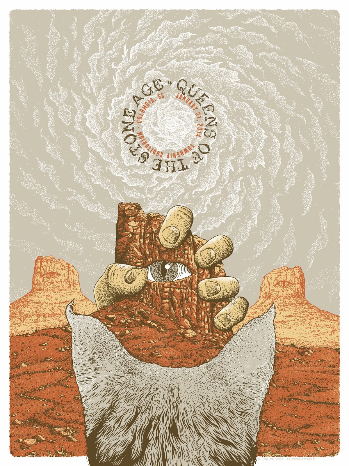 INSIDE THE ROCK POSTER FRAME BLOG: Queens of the Stone Age Neal ... Queens Of The Stone Age Poster 2014