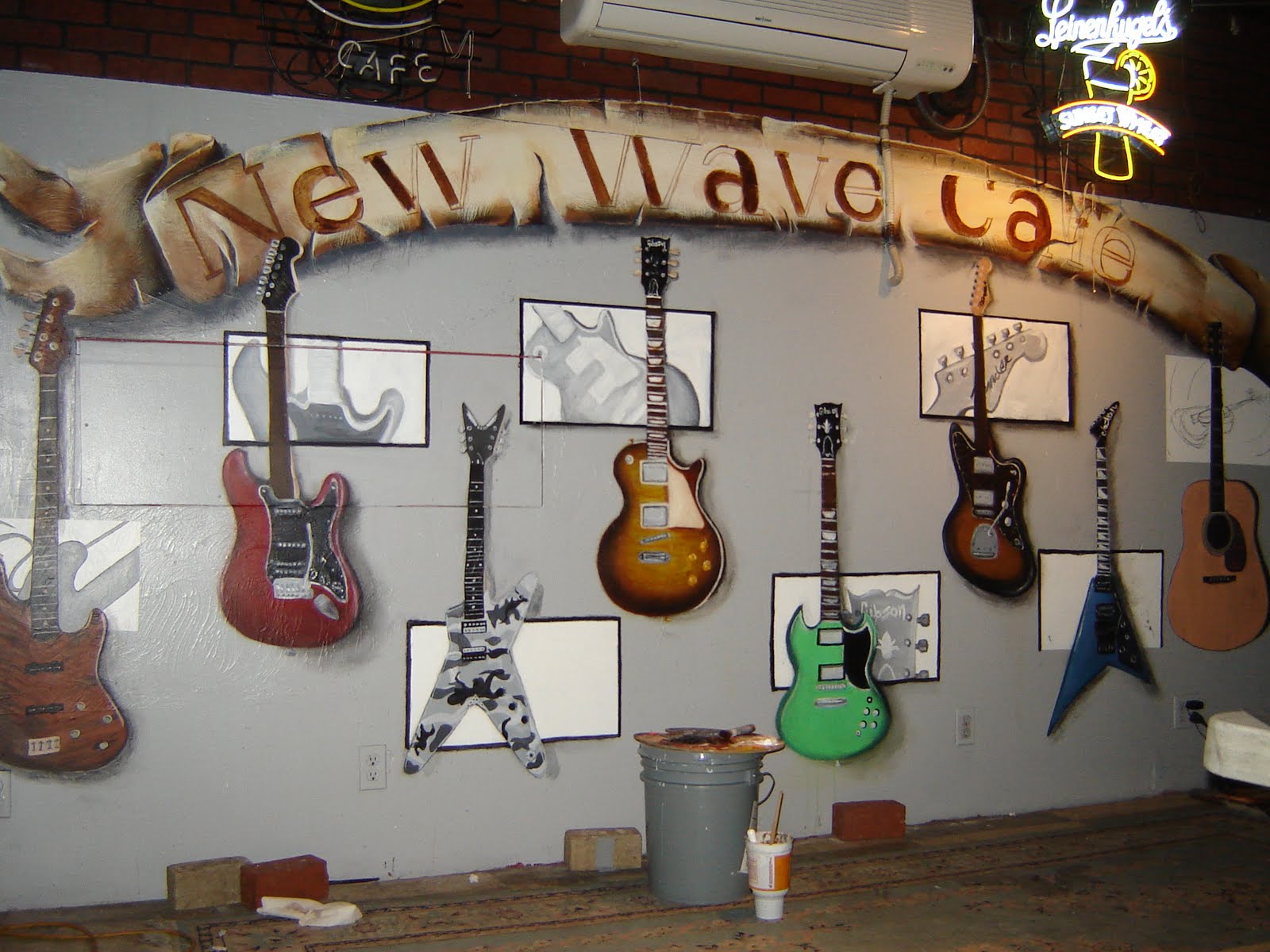 Z. Meunier Art Blog Guitar Mural