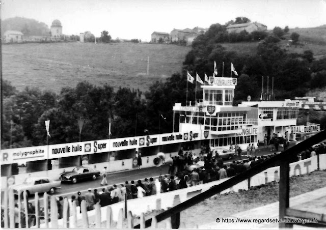 Circuit de Charade, photo noir et blanc Circuit de Charade, photo noir et blanc