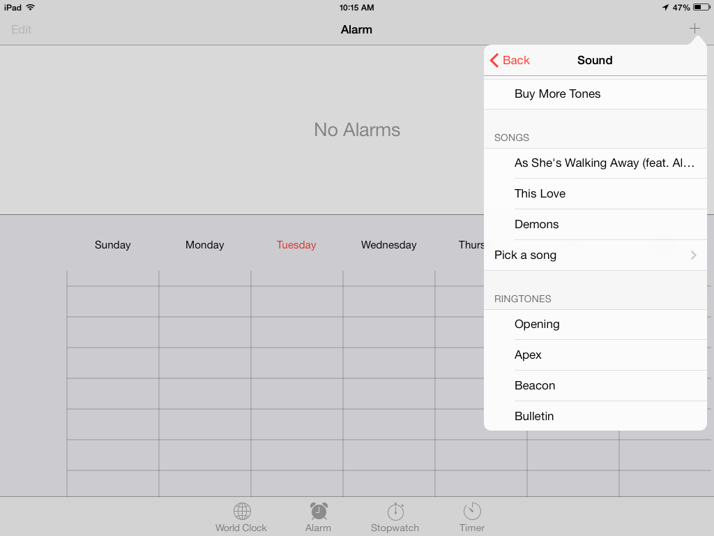 iPads in CPS Set iPad alarms to guide your day