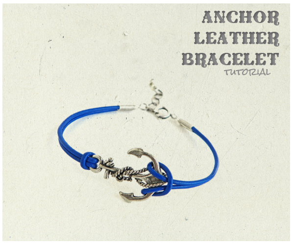 Erin Siegel Jewelry Anchor Leather Bracelet TUTORIAL