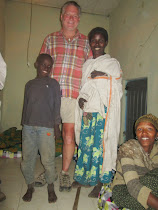 Debre' & her son and cousin and a friend the evening we moved her out of the garbage dump (Gondar