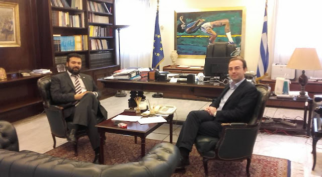 Άρτα: Συνάντηση Β.Τσίρκα με τον Υφυπουργό Αθλητισμού