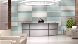 OFM Designer White Reception Desk at OfficeAnything.com OFM Designer White Reception Desk at OfficeAnything.com