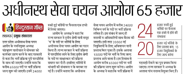 UP Gram Panchayat Adhikari Recruitment 2018 UPSSSC VDO Bharti News UP Gram Panchayat Adhikari Recruitment 2018 UPSSSC VDO Bharti News