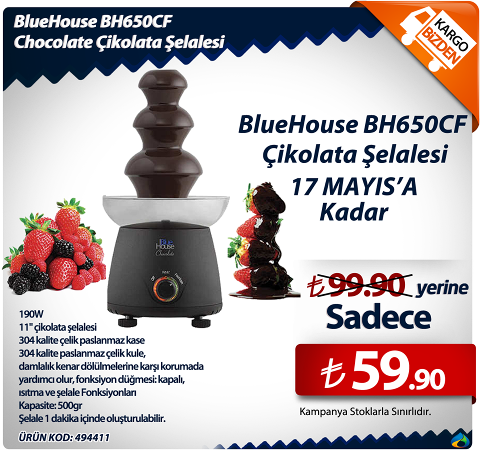 BlueHouse BH650CF Chocolate Çikolata Şelalesi Güncel Market