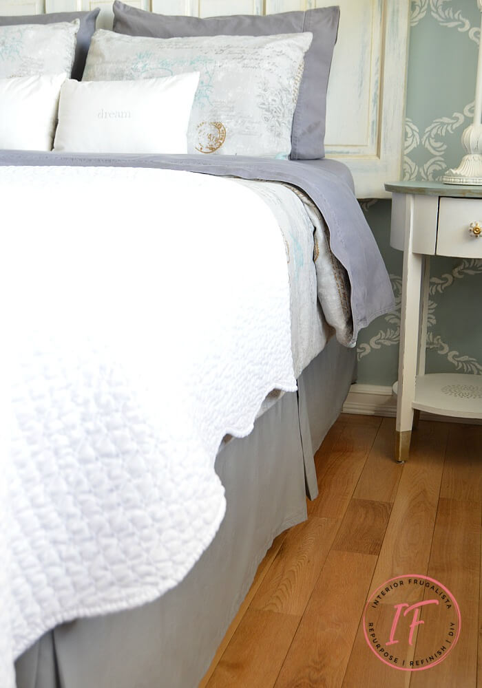 No Sew Tailored Bed Skirt For An, How To Put A Bedskirt On An Adjustable Bed Frame