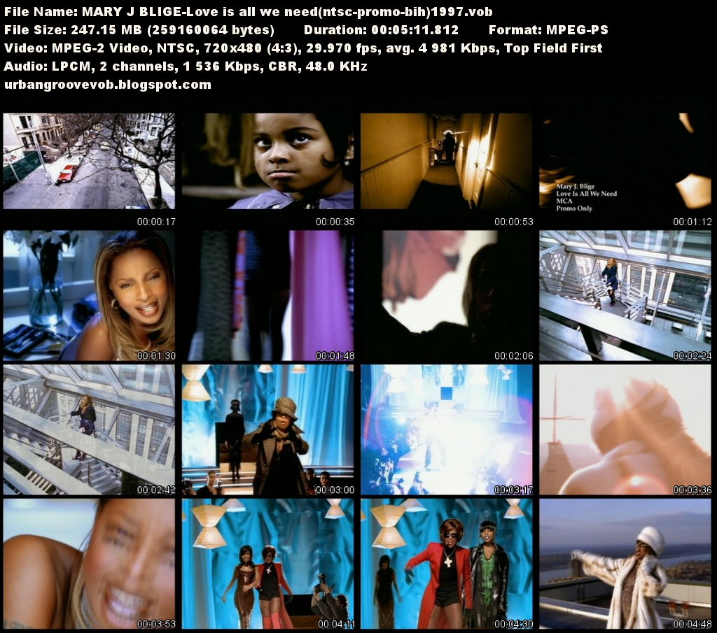Urban Groove Vob Collection Mary J Blige Love Is All We Need (1997)