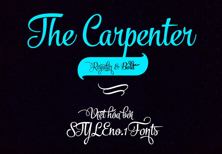 [Script] The Carpenter Bold & Regular Việt hóa