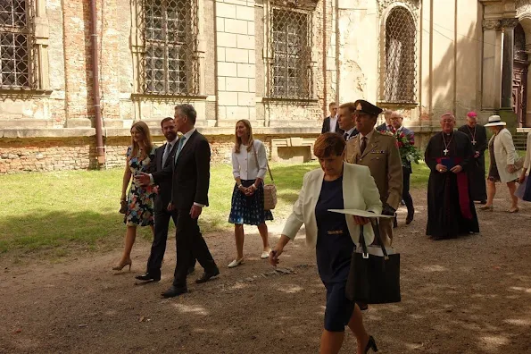 Hereditary Grand Duke Guillaume and Hereditary Grand Duchess Stéphanie visited the town of Lubiąż