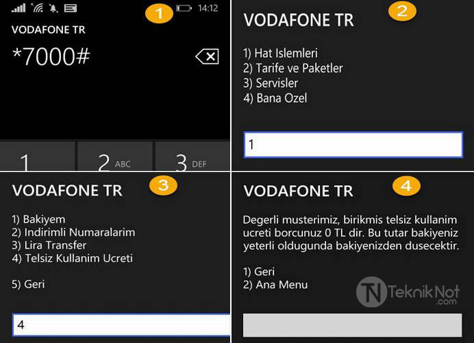 Vodafone Telsiz Kullanım Borcu Öğrenm