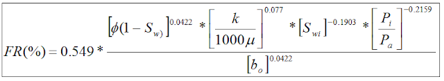 API RECOVERY FACTOR CORRELATION