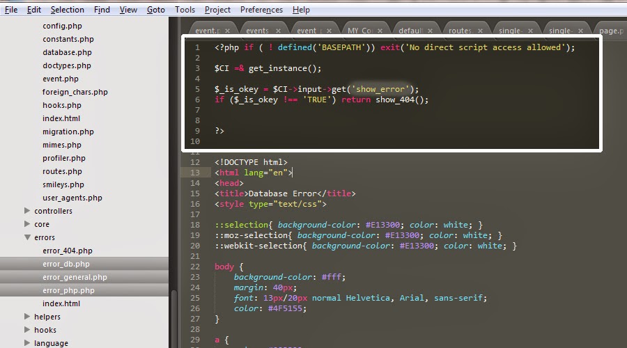 Выводить ошибки php. Ошибка php. vile (text editor). leo (text editor).