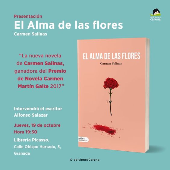 Presentación El alma de las flores de Carmen Salinas (Ediciones Carena, 2017)