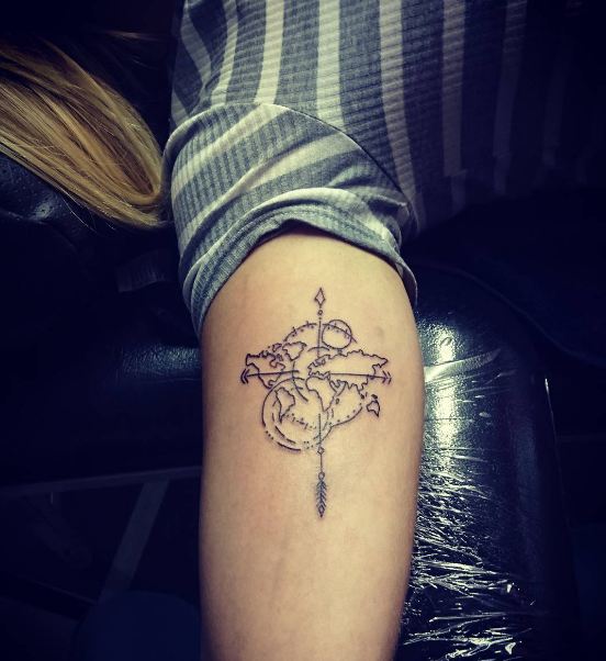 World Map Tattoos