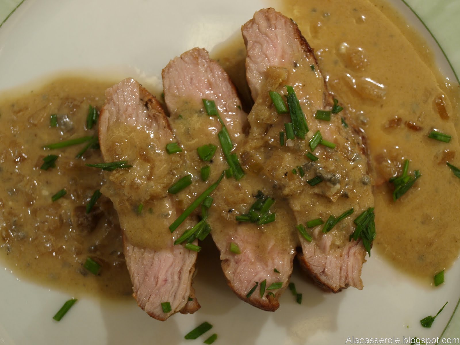 Recette Onglet De Veau à La Crème À la casserole !: Onglet de veau à l'échalote