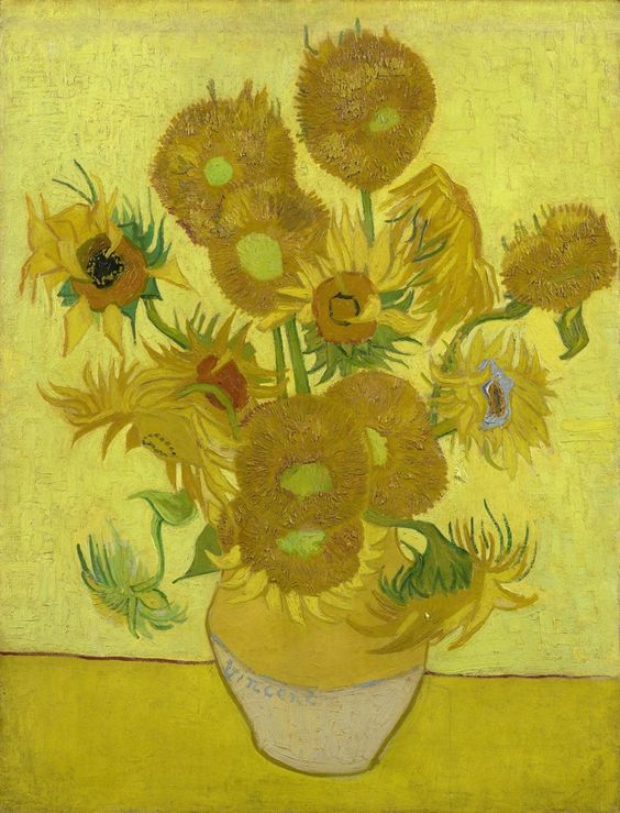 Up your color mojo and thumb your nose at Crayola - van Gogh's Sunflowers www.BoHoHome.com @bohosusan
