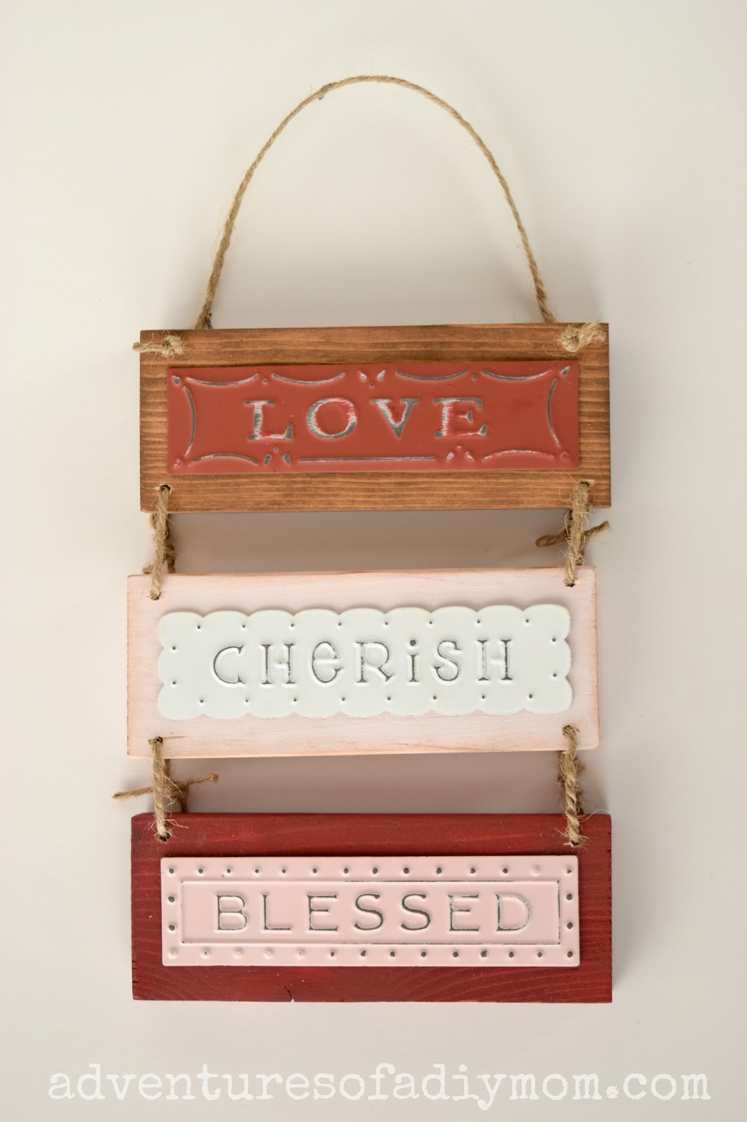 Valentine's Wood Craft - Adventures of a DIY Mom