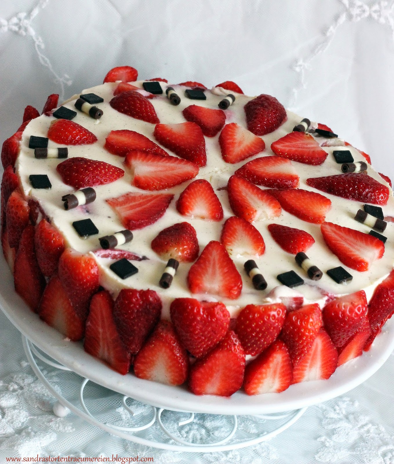Sandra´s Tortenträumereien: Erdbeer-Panna-Cotta-Torte