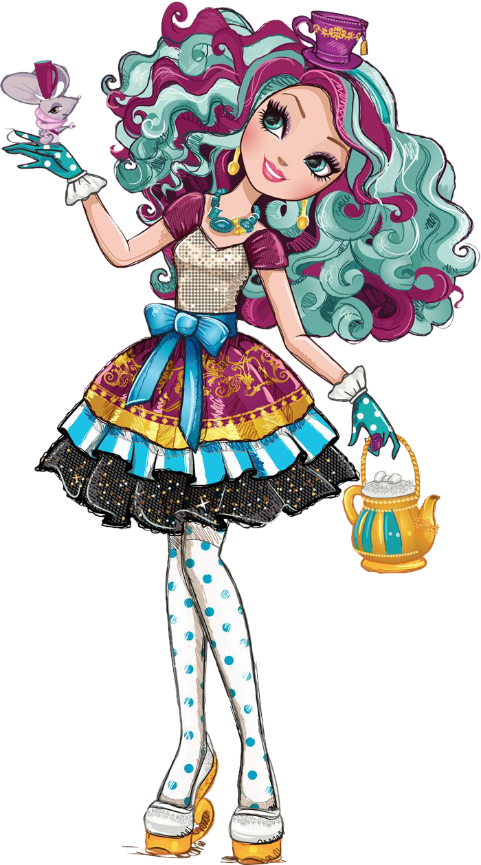 Maddie filha do chapeleiro maluco em Ever After High Detalhes  Filha do chapeleiro  maluco, Alice no pais das maravilhas, Chapeleiro maluco