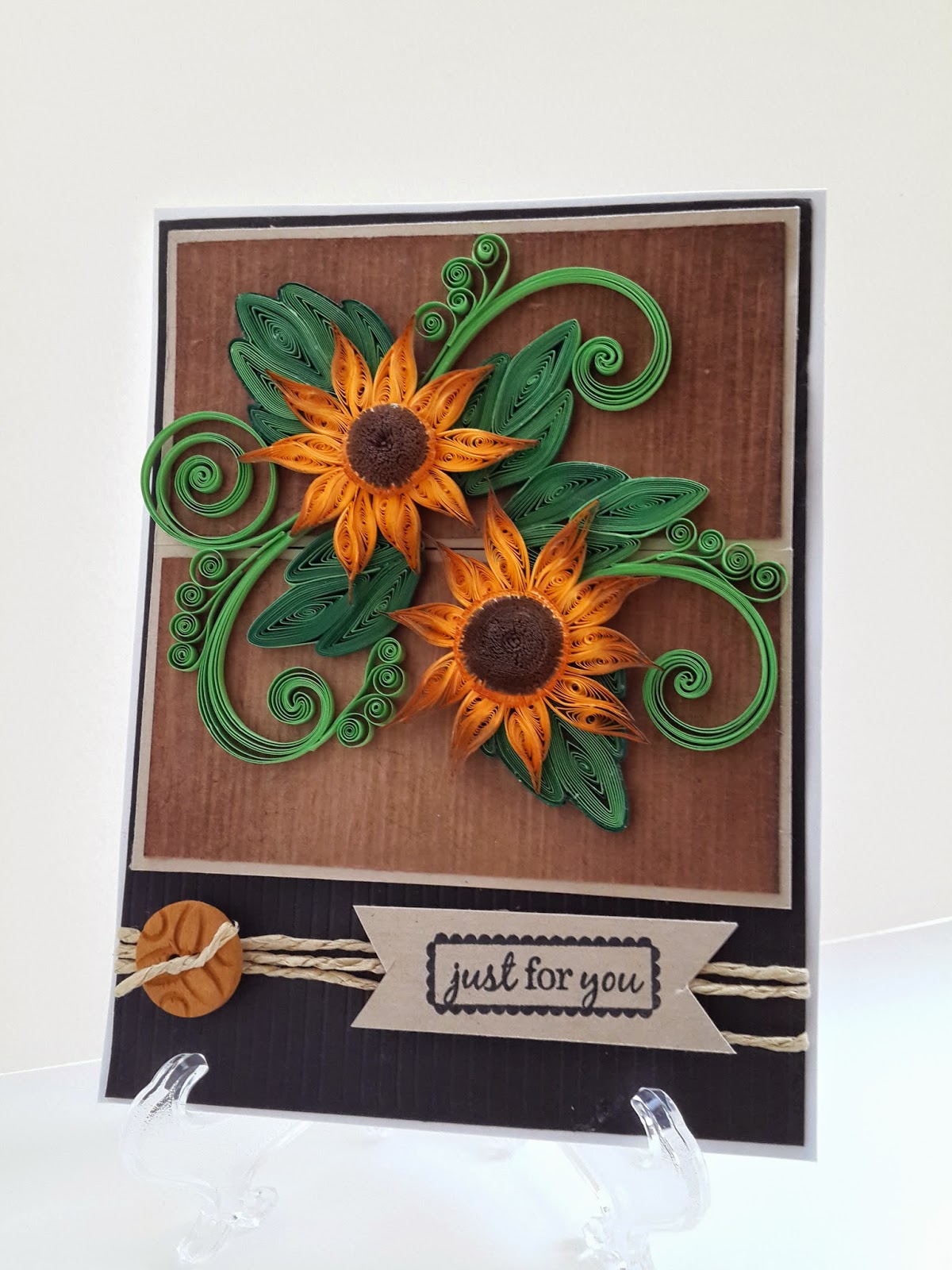 Paperie Expressions Quilled Sunflowers card )