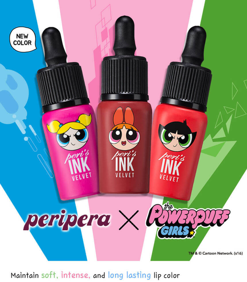 The Powerpuff Girls | Makeup Collection by Peripera Meowgical Girl
