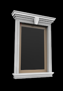 Ancadramente Ferestre kit WIN-001 Fatade Case cu Profile Decorative pentru Ferestre, geamuri. Kit-uri complete profile decorative polistiren pentru exterior ferestre case. Model Cod: WIN-001